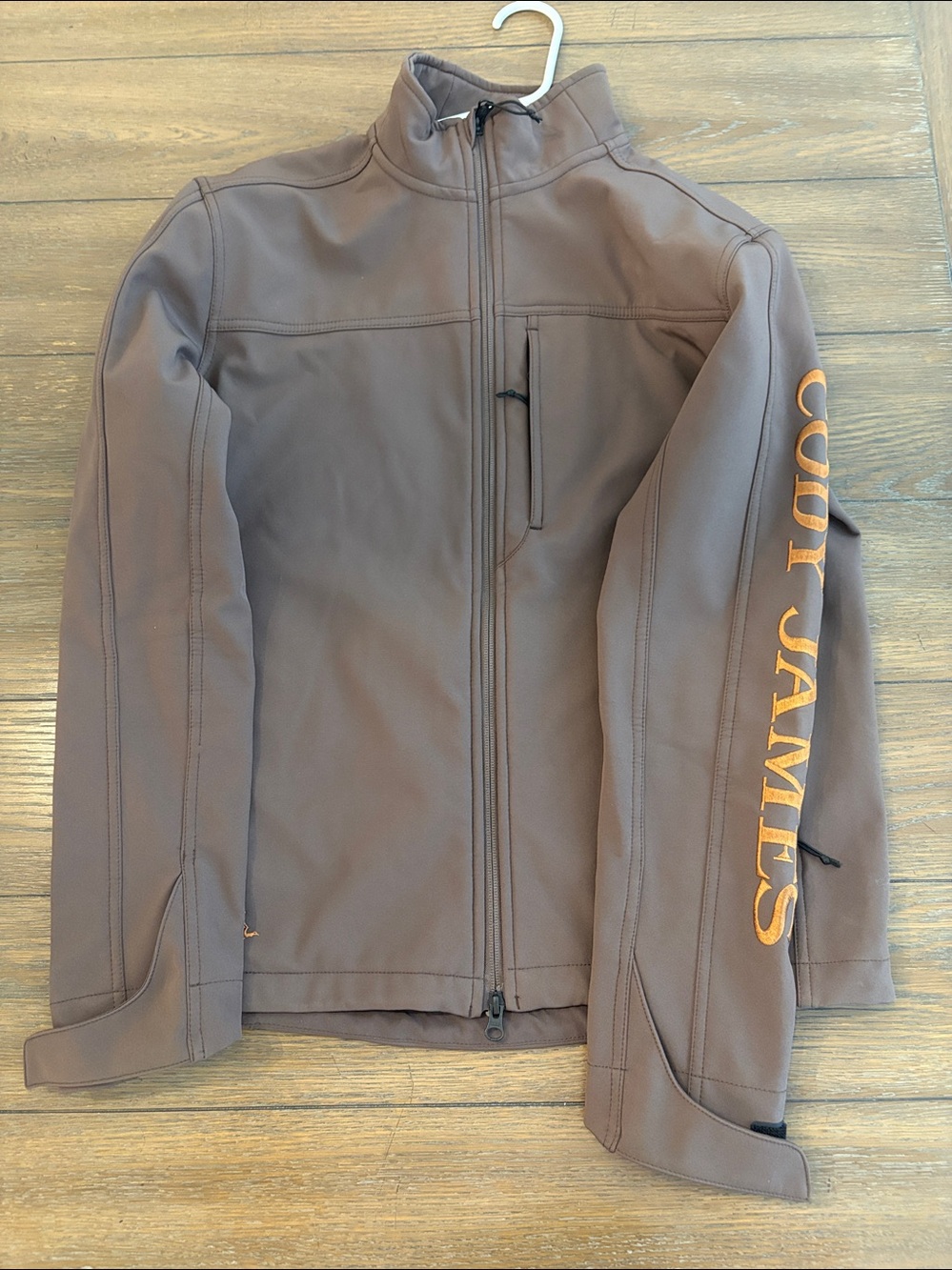 Cody James Men'Small Logo Softshell Jacket Brown Small